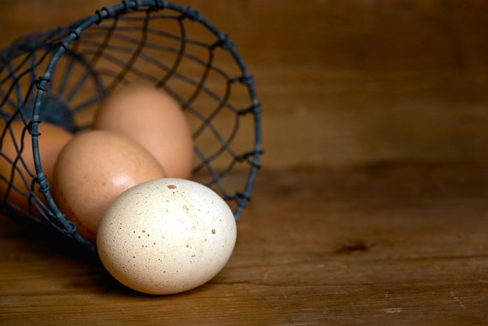 eggs falling out of basket